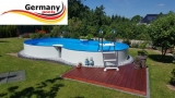 Achtformpool 5,25 x 3,2 x 1,5 m Set