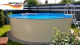 Stahlwandbecken 400 x 125 cm Komplettset