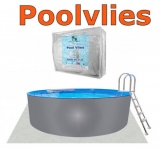 Gartenpool 450 x 120 cm Poolset Stone Pool Steinoptik