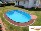 Aluminium Pool 5,30 x 3,20 x 1,50 m Alu Einbaupool