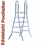 Edelstahlpool 360 x 125 cm Komplettset