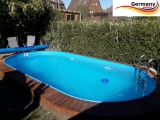 Ovalpool Holz Design 530 x 320 x 120 cm