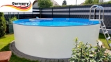 Aluwand Schwimmbad 3,20 x 1,50 m Aluminium Rundpool
