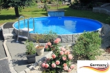 Schwimmingpool 800 x 120 cm Poolset Pool Komplettset Brick