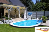 Pool Komplettset 5,3 x 3,2 x 1,50 m Swimmingpool Alu