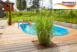 Pool Komplettset 5,3 x 3,2 x 1,50 m Swimmingpool Alu
