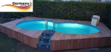 Achtformpool 4,7 x 3,0 x 1,2 m